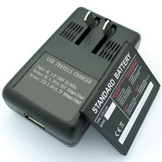 black cell phone battery charger